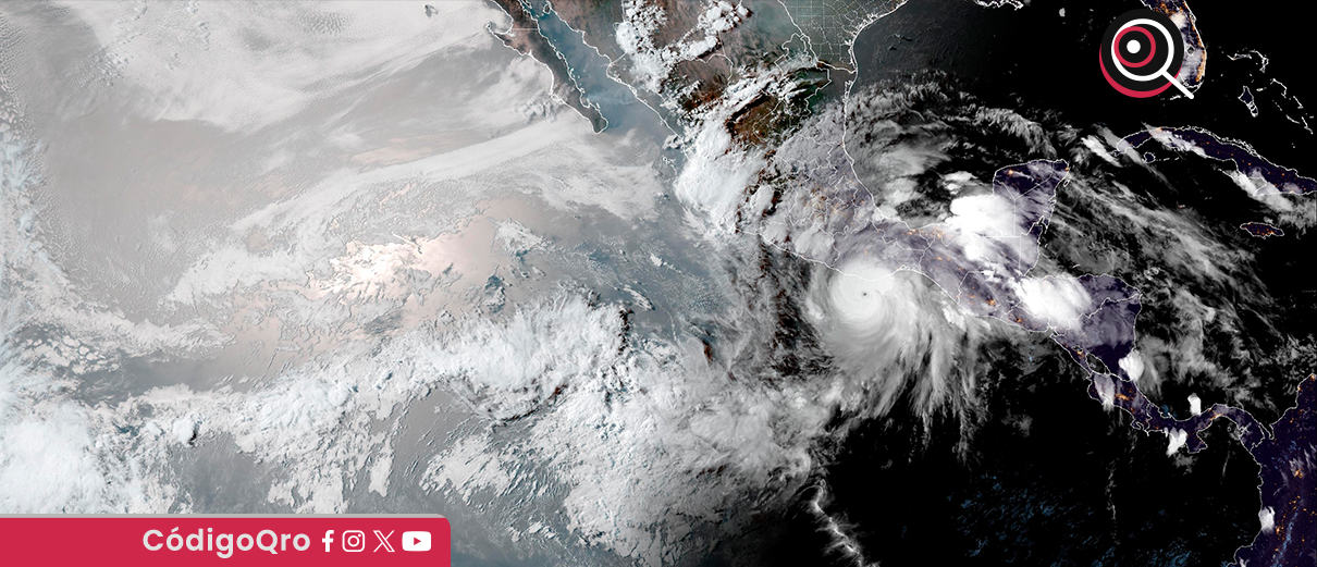 El huracán Erick impactará entre los estados de Oaxaca y Guerrero. Foto: Especial