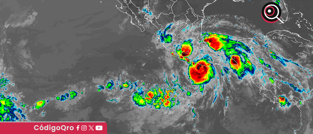 El huracán Erick tocará tierra entre los estados de Oaxaca y Guerrero. Foto: Especial
