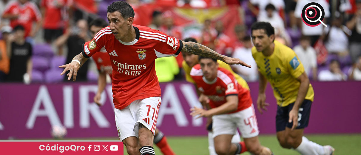 Benfica venció 6-0 al Auckland tras una larga interrupción por tormenta eléctrica