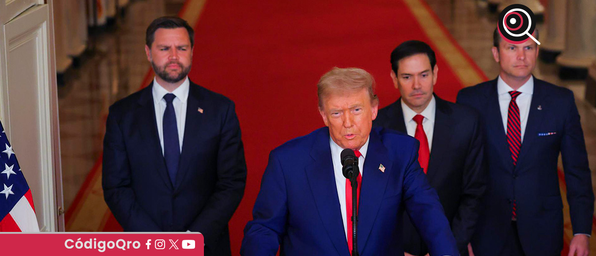 El presidente de Estados Unidos, Donald Trump, dijo que Irán debe elegir entre la paz y la tragedia. Foto: Agencia EFE