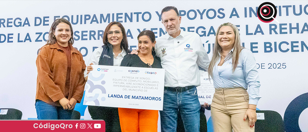 El gobernador de Querétaro, Mauricio Kuri González, realiza una gira por la Sierra Gorda. Foto: Especial