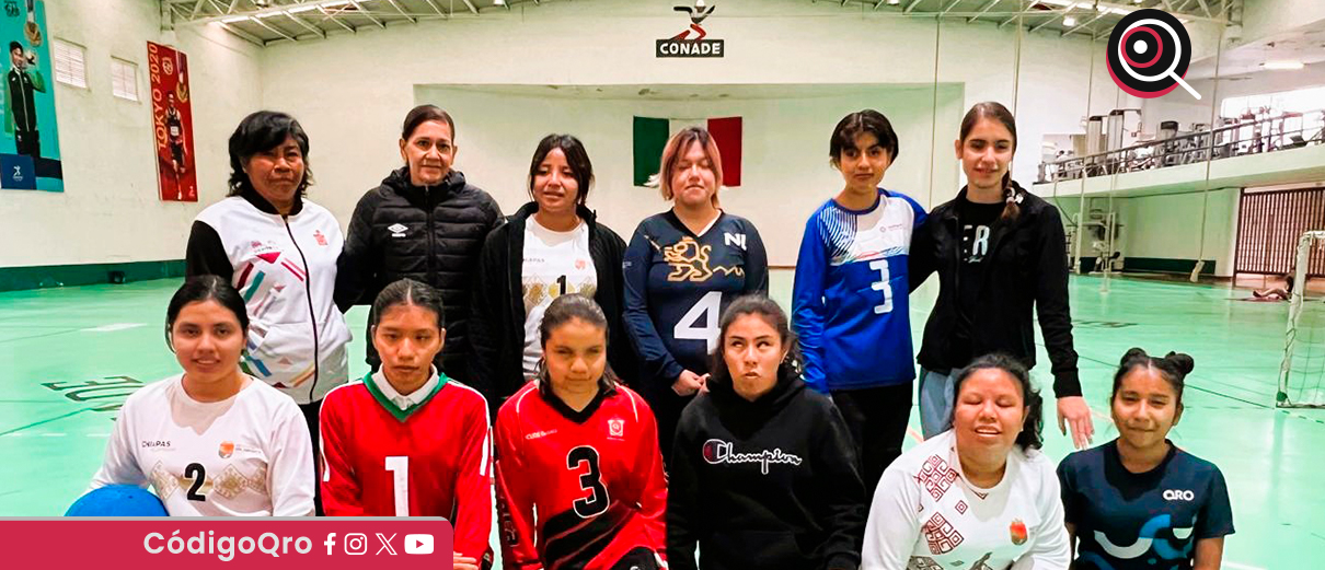 Convocan a jugadoras queretanas a selección femenil de golbol. Foto: Especial