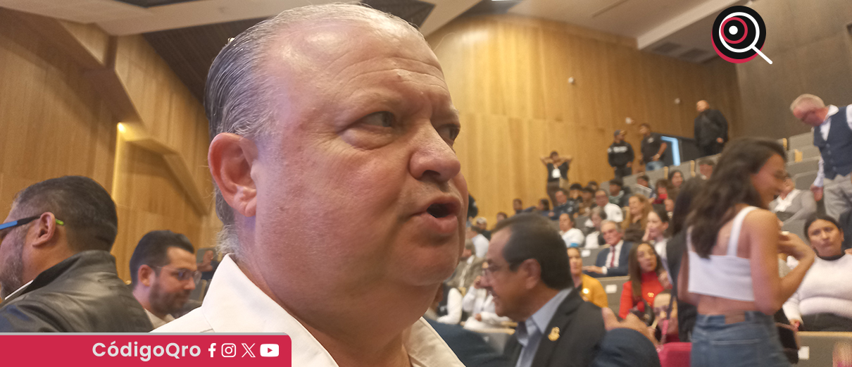 El delegado de Segob en Querétaro, Samuel Mena, descartó dejar de cobrar el libramiento 57D. Foto: Mónica Gordillo
