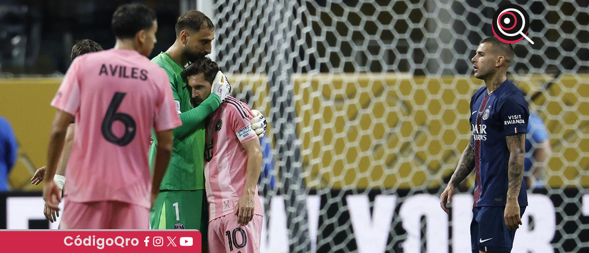 Lionel Messi quedó eliminado del Mundial de Clubes a maanos del PSG. Foto: Agencia EFE