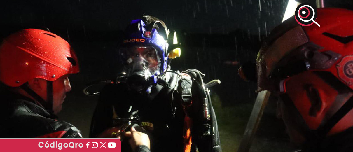 Extraen cuerpo del hombre que sufrió ahogamiento en la presa Mompaní. Foto: Especial