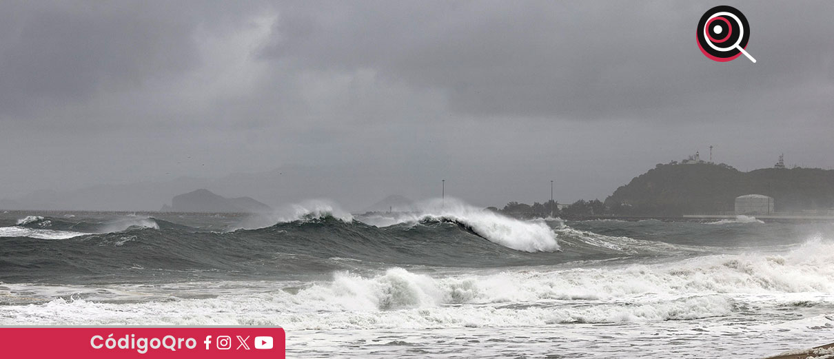 El huracán Flossie, ahora de categoría 2, provocará lluvias torrenciales en Colima y Michoacán / Foto: Agencia EFE