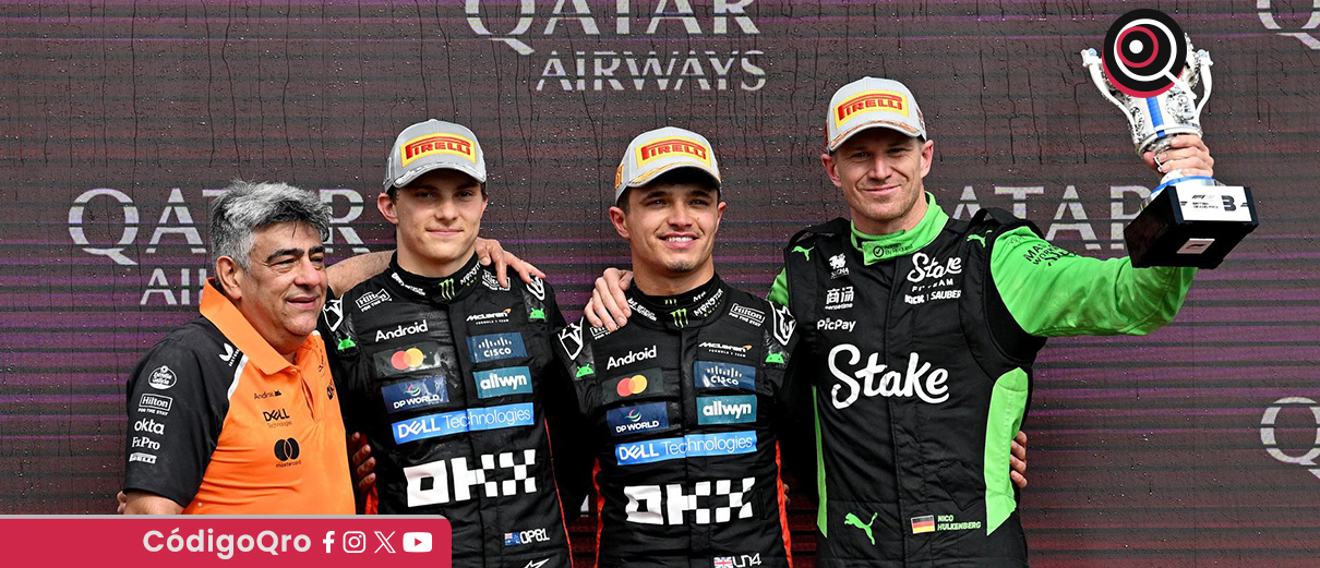 Lando Norris ganó su carrera de casa en el circuito de Silverstone. Foto: Agencia EFE