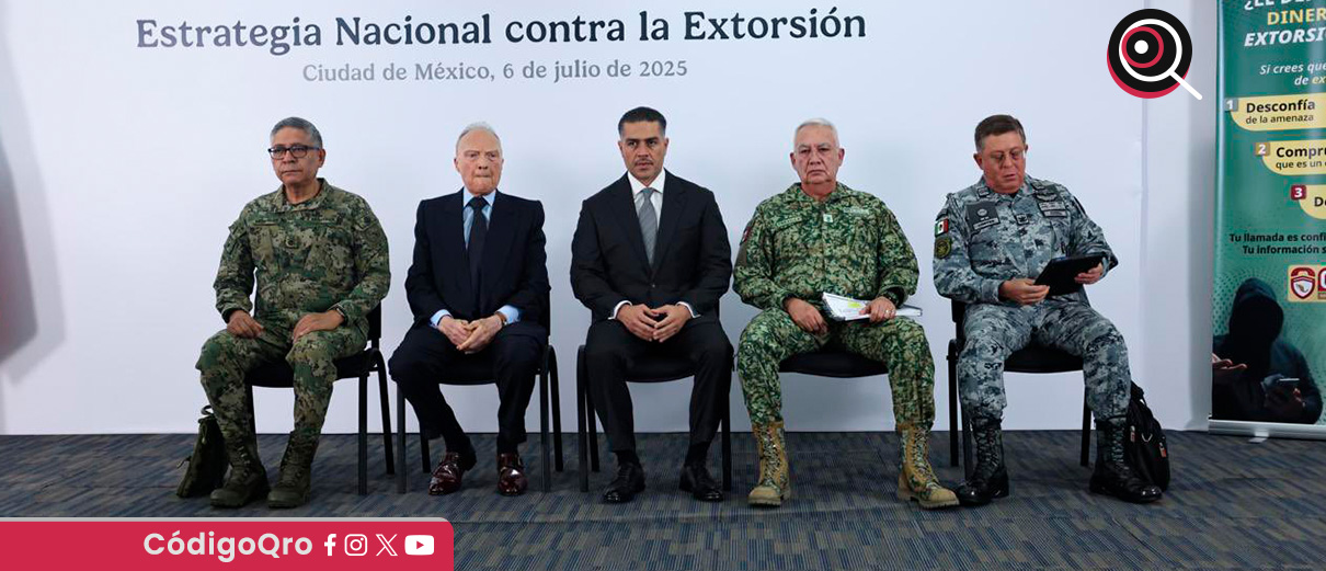 El gabinete de seguridad presentó la Estrategia Nacional contra la Extorsión. Foto: Especial