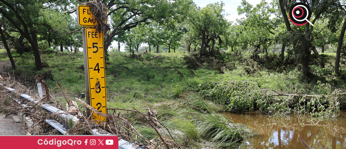 Confirman muerte de 2 queretanos por inundaciones en Texas. Foto: Agencia EFE