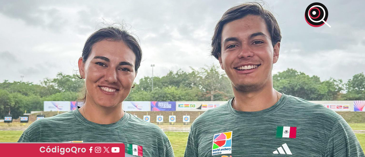 Alejandra Valencia y Matías Grande iniciaron su participación en la Copa Mundial de Tiro con Arco Madrid 2025. Foto: Especial