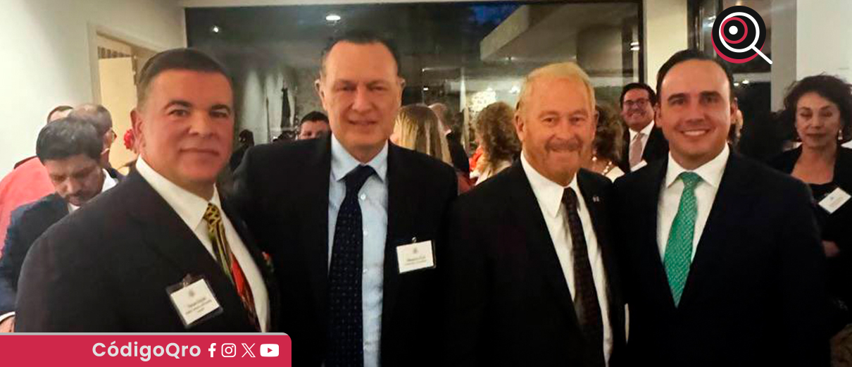 El gobernador de Querétaro, Mauricio Kuri, conversó con el embajador de Estados Unidos en México. Foto: Especial