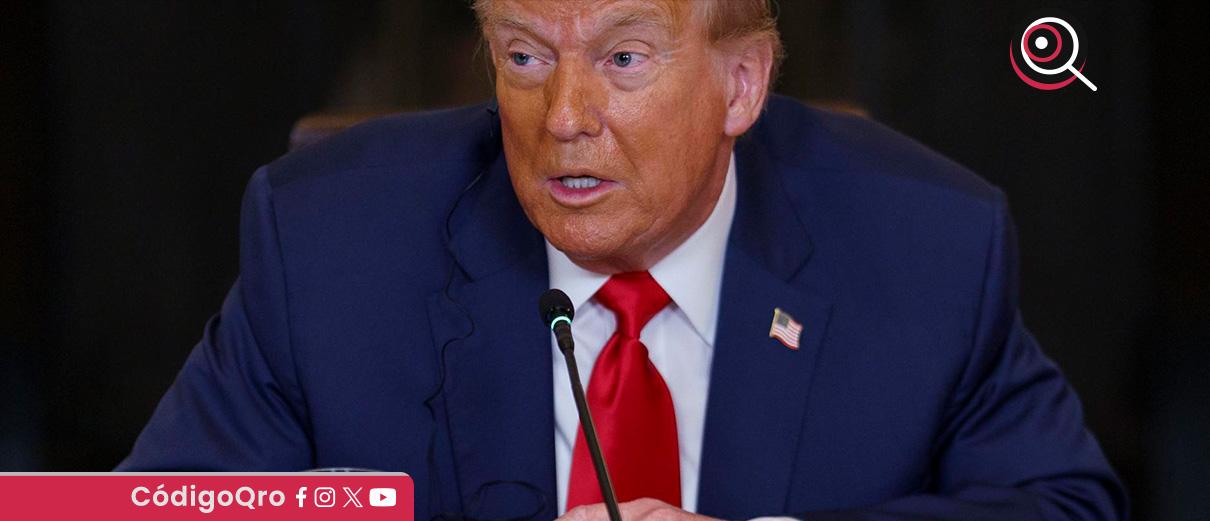 El presidente de Estados Unidos, Donald Trump, anunció 30 por ciento de aranceles para México. Foto: Agencia EFE