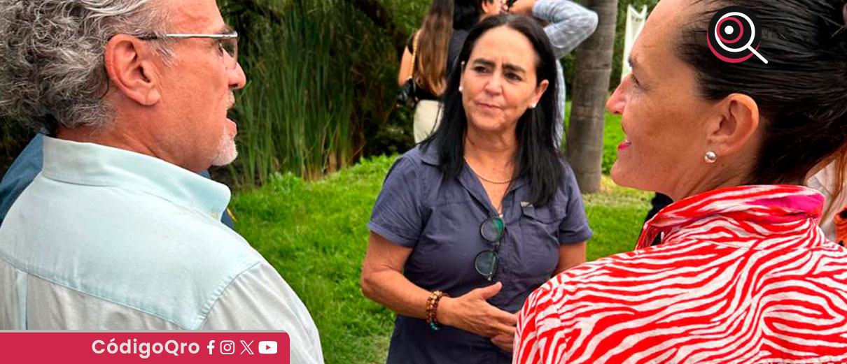 Teresita Calzada urgió a Conagua reforzar el dren El Arenal, tras su colapso parcial y las inundaciones en colonias como Los Sauces / Foto: Cortesía
