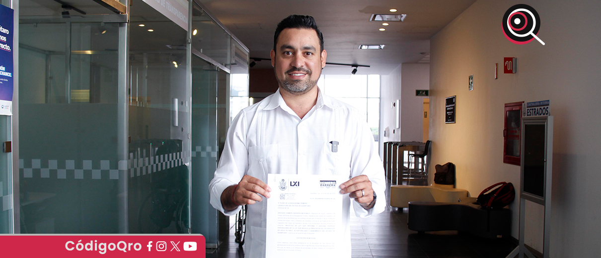 El diputado local de Morena, Homero Barrera, propuso garantizar 100 litros diarios de agua por persona. Foto: Especial
