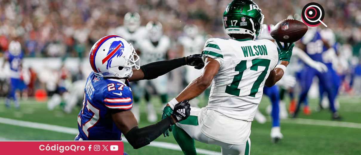 Garrett Wilson ganará un promedio de 32.5 millones de dólares por temporada, ubicándose en la quinta posición entre los mejores sueldos en su posición / Foto: Cortesía