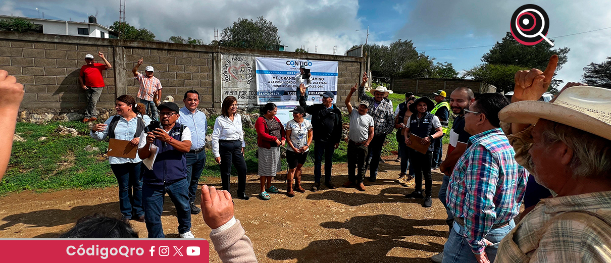 La CEI anunció obras para mejorar el camino entre Pinal de Amoles y Arroyo Seco. Foto: Especial