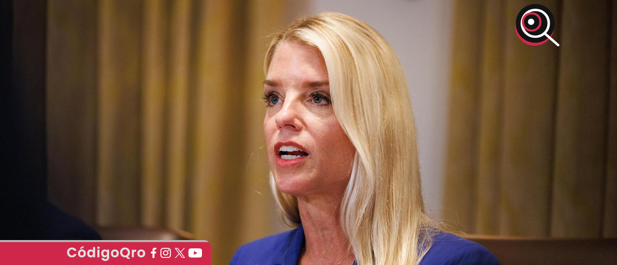 La fiscal general de Estados Unidos, Pam Bondi, arremetió contra los migrantes. Foto: Agencia EFE