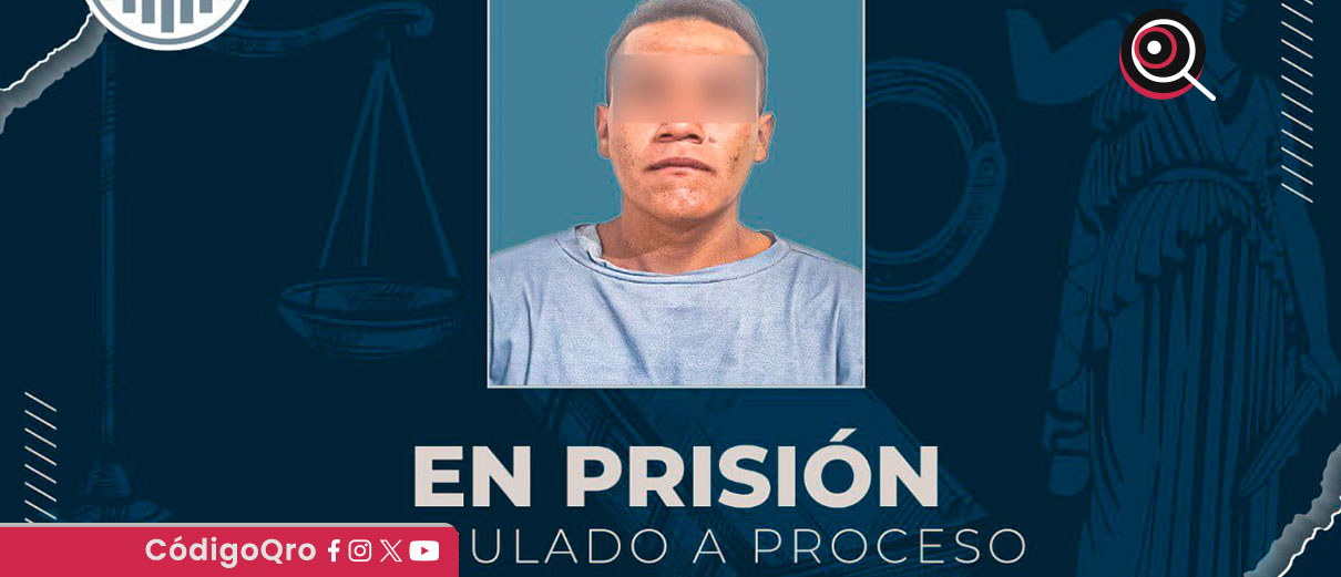 La FGE informó que un hombre fue vinculado a proceso por robo con violencia contra un repartidor de plataforma digital en Querétaro / Foto: Cortesía