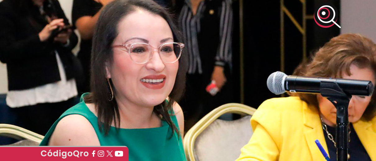 Beatriz Marmolejo anunció planes para una evaluación del desempeño de políticas públicas previo al informe del presidente municipal, Felipe Fernando Macías / Foto: Olivia Arredondo