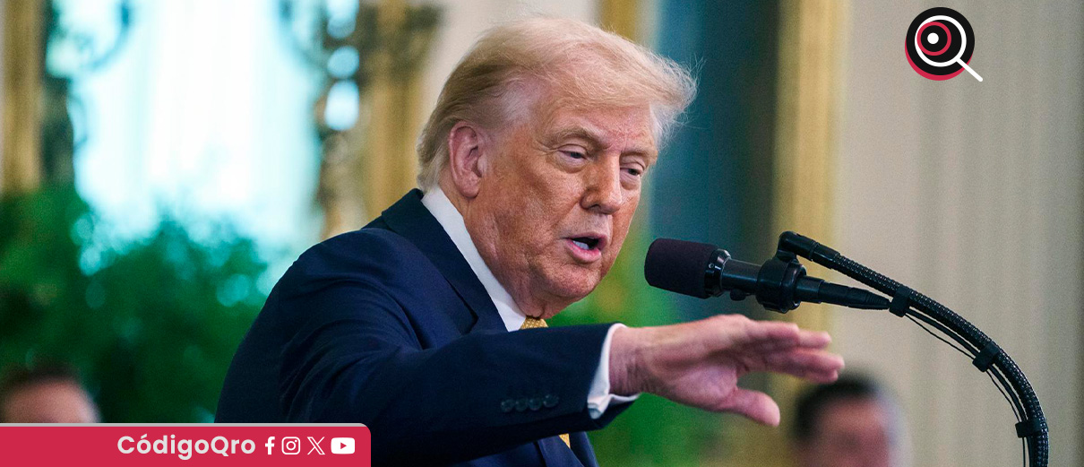El presidente de Estados Unidos, Donald Trump, enfremta una crisis por el caso Jeffrey Epstein. Foto: Agencia EFE