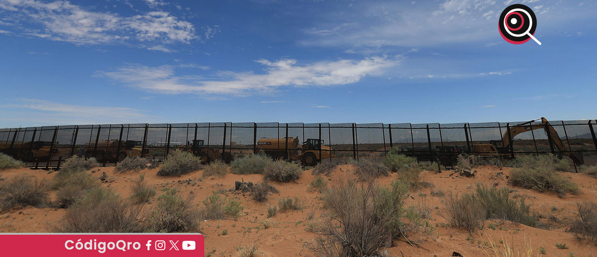EUA comenzó la edificación de un muro secundario de acero en la frontera con Ciudad Juárez; organizaciones y líderes religiosos han cuestionado la medida por sus implicaciones migratorias / Foto: Agencia EFE