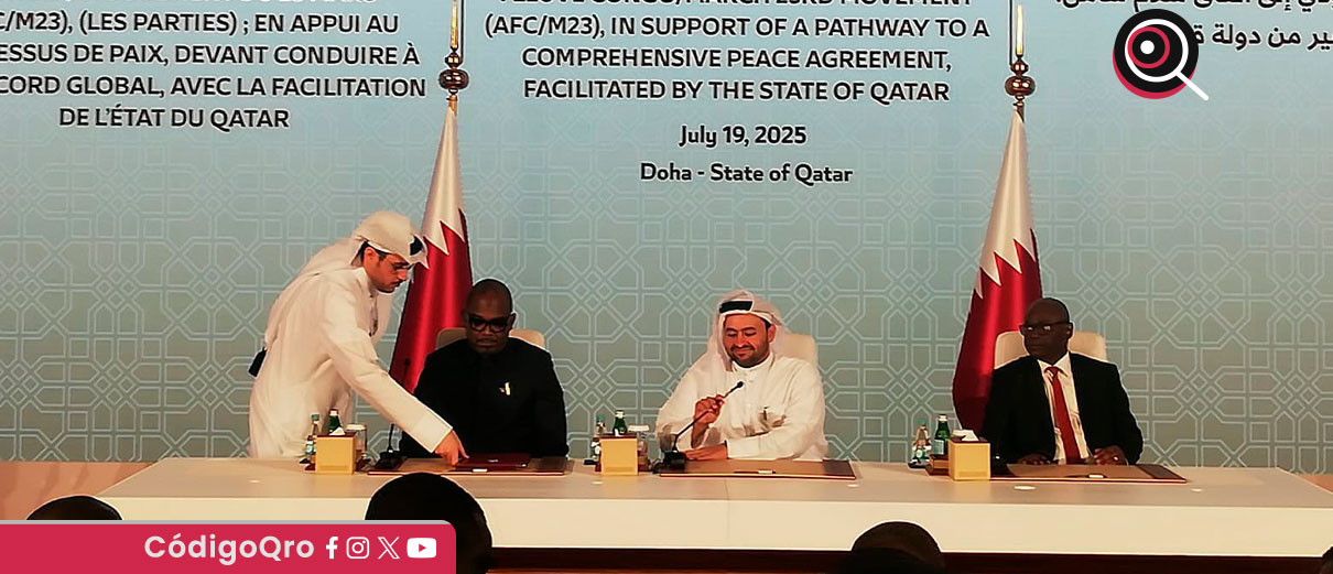 El acuerdo, firmado este sábado en Doha tras tres meses de negociaciones directas facilitadas por Catar, establece un alto el fuego y la creación de un mecanismo conjunto para definir su implementación / Foto: Cortesía