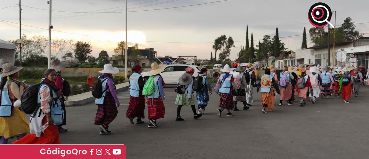 Más de 13 mil mujeres concluyeron su recorrido por Querétaro rumbo al Tepeyac / Foto: Cortesía