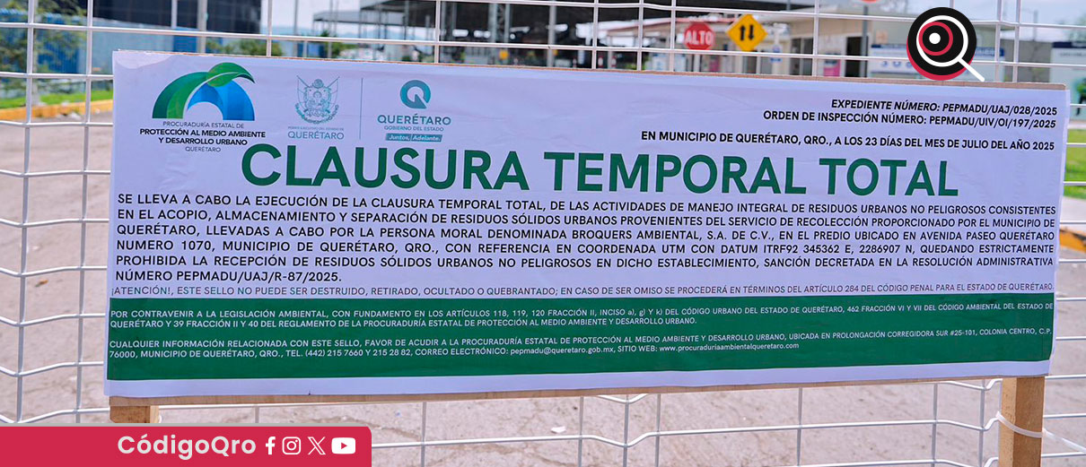 Broquers Ambiental tiene un plazo de tres días hábiles para trasladar los desechos que permanecen en sus instalaciones al relleno sanitario contiguo / Foto: Cortesía