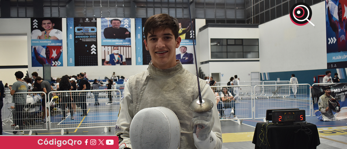 Los esgrimistas queretanos Máximo Azuela y Vanessa Chávez podrían quedar fuera de los Juegos Panamericanos Juveniles Asunción 2025. Foto: Especial