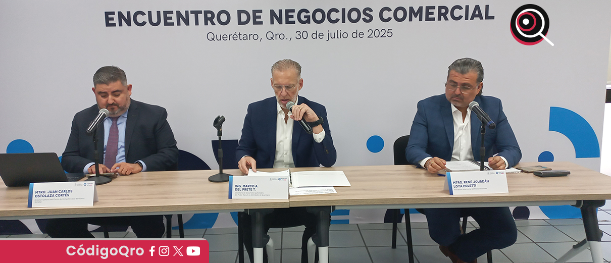 El titular de Sedesu, Marco Antonio Del Prete Tercero, anunció la novena edición del Encuentro de Negocios. Foto: Mónica Gordillo