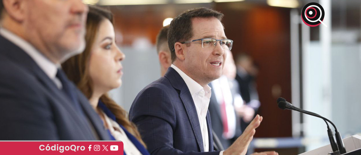 El senador del PAN, Ricardo Anaya, ofreció una conferencia de prensa. Foto: Especial