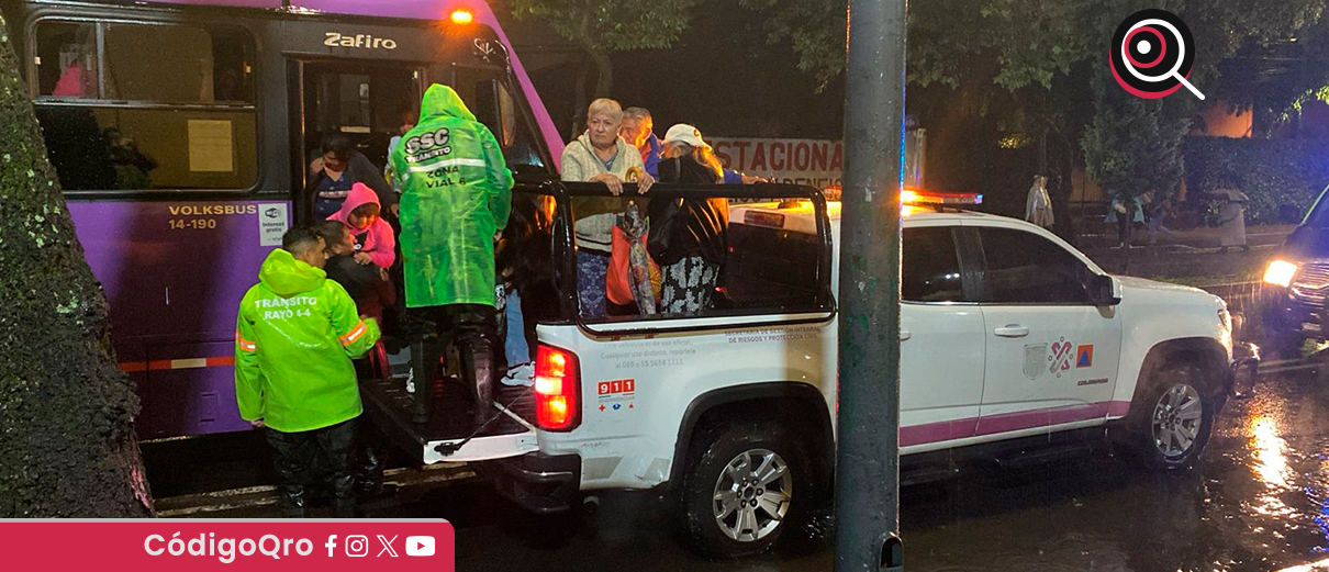 Declaran alerta roja por lluvias en 6 alcaldías de la Ciudad de México. Foto: Especial