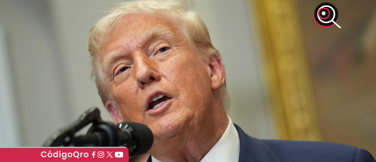 El presidente de Estados Unidos, Donald Trump, impuso más aranceles a Canadá. Foto: Agencia EFE