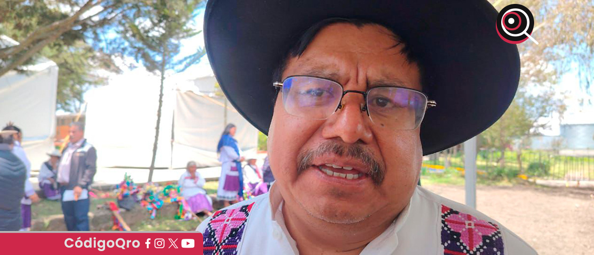 El titular de INPI, Adelfo Regino Montes, rechazó las agresiones contra comunidades indígenas. Foto: Olivia Arredondo