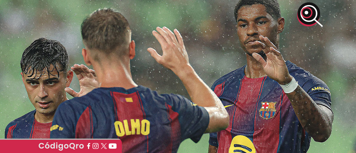 Rashford selló la goleada con su primer tanto como blaugrana / Foto: Cortesía