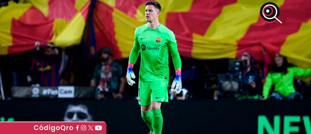 El FC Barcelona abrió un expediente disciplinario a Marc-André ter Stegen luego de que el portero se negó a firmar el informe médico que el club debe presentar ante LaLiga / Foto: Cortesía