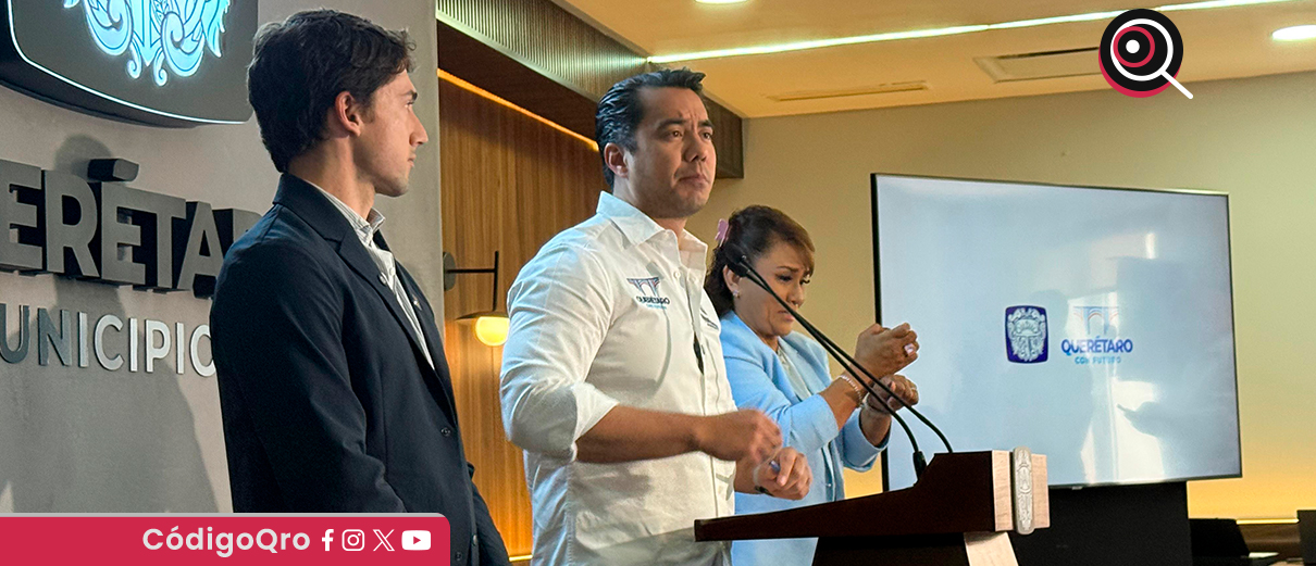 El presidente municipal de Querétaro, Felifer Macías Olvera, respaldó a su antecesor Luis Bernardo Nava Guerrero. Foto: Especial