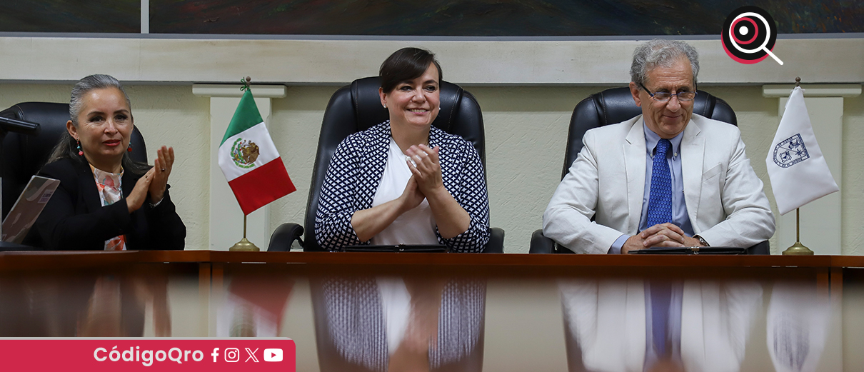 La UAQ firmó un acuerdo sobre ciberseguridad con la UNAM. Foto: Especial
