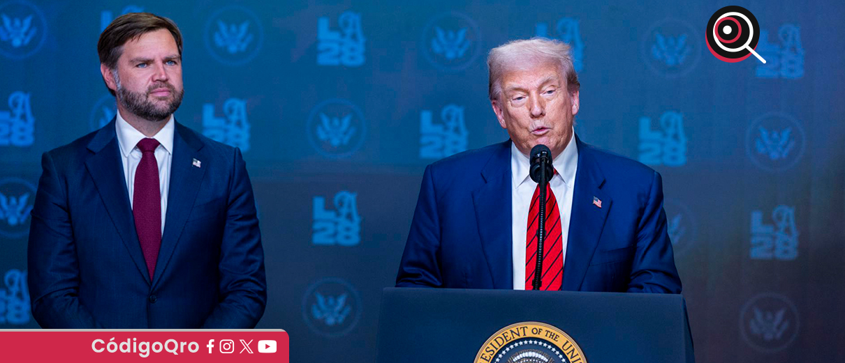 El presidente de Estados Unidos, Donald Trump, perfila a JD Vance y Marco Rubio rumbo a 2028. Foto: Agencia EFE
