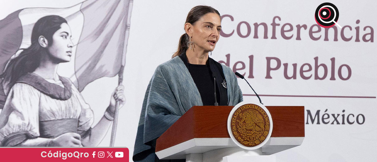La presidenta de México, Claudia Sheinbaum, afirmó que los huaraches constituyen “una propiedad intelectual colectiva” y que “tiene que haber un resarcimiento” por su uso / Foto: Cortesía