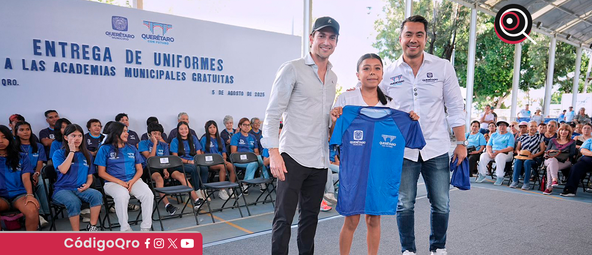 uniformes deportivos, 700 atletas, academias municipales,
