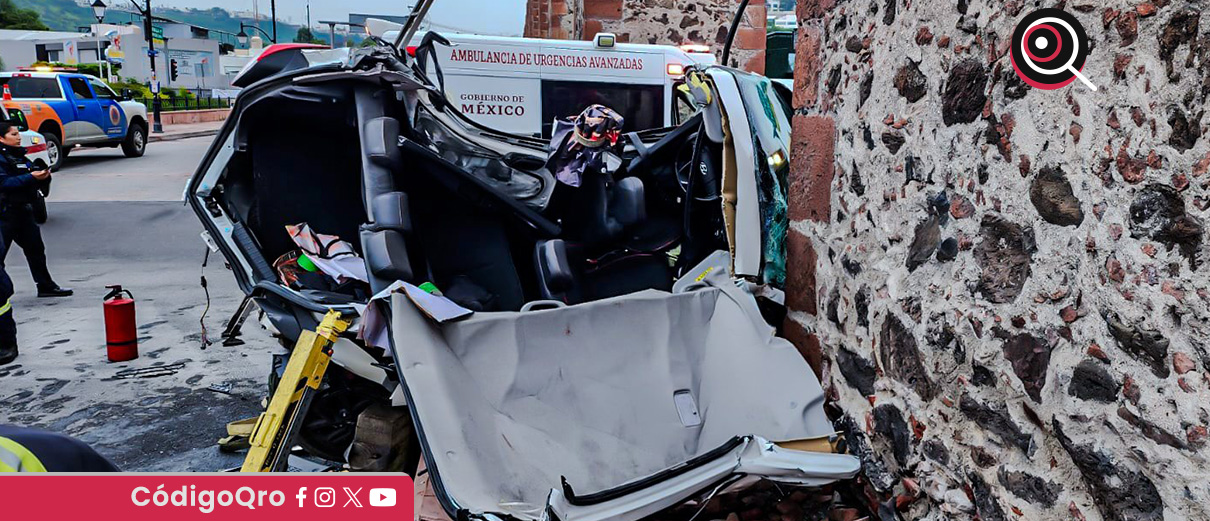 Muere la segunda víctima del accidente los Arcos y Bernardo Quintana. Foto: Especial