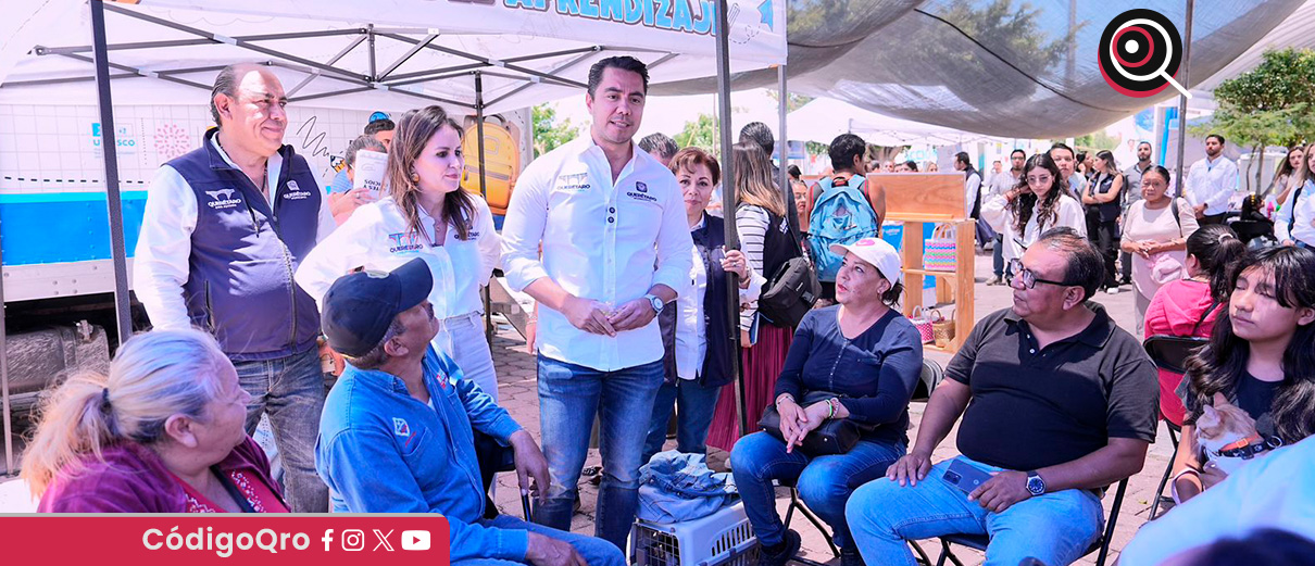 El presidente municipal de Querétaro, Felifer Macías Olvera, encabezó la jornada Alcalde en Acción. Foto: Especial