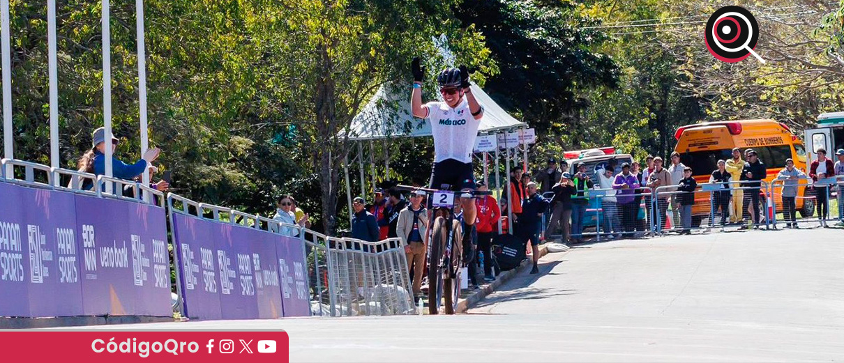 El ciclista Iván Aguilar ganó la primera medalla de oro para México en los Juegos Panamericanos Junior. Foto: Especial