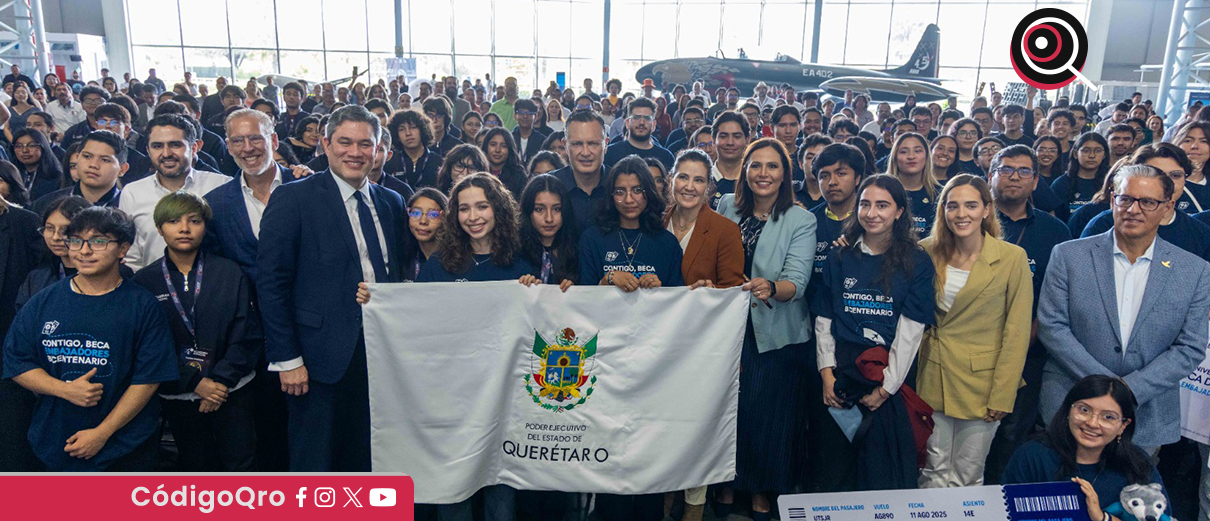 El gobernador Mauricio Kuri González puso en marcha la Academia Espacial de Querétaro. Foto: Especial