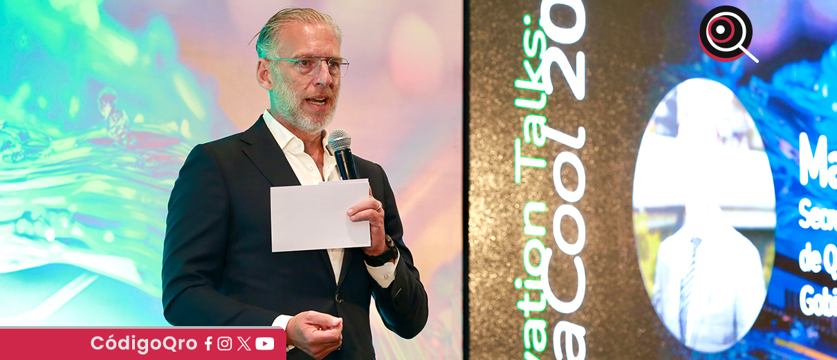 El titular de la Sedesu, Marco Antonio Del Prete, inauguró el evento Data Cool 2025. Foto: Especial