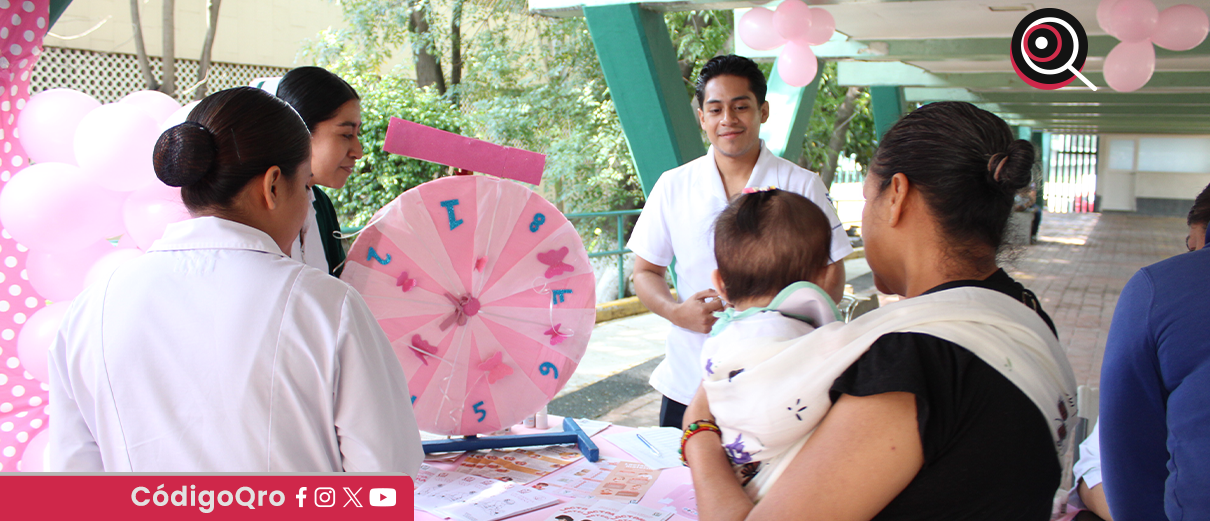 IMSS Querétaro, feria de salud, lactancia materna,