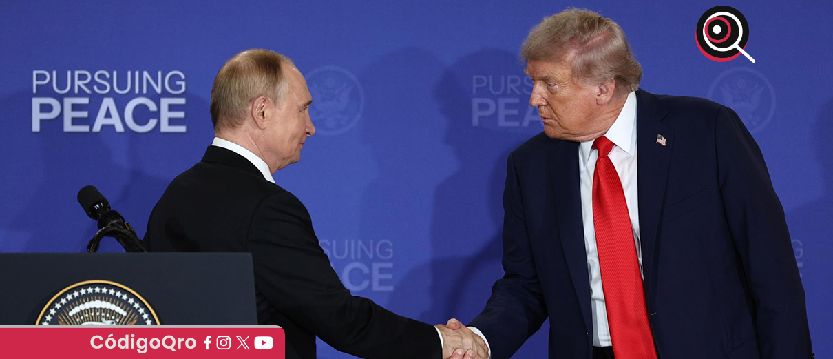 Donald Trump sostuvo un encuentro con Vladímir Putin en Alaska. Foto: Agencia EFE
