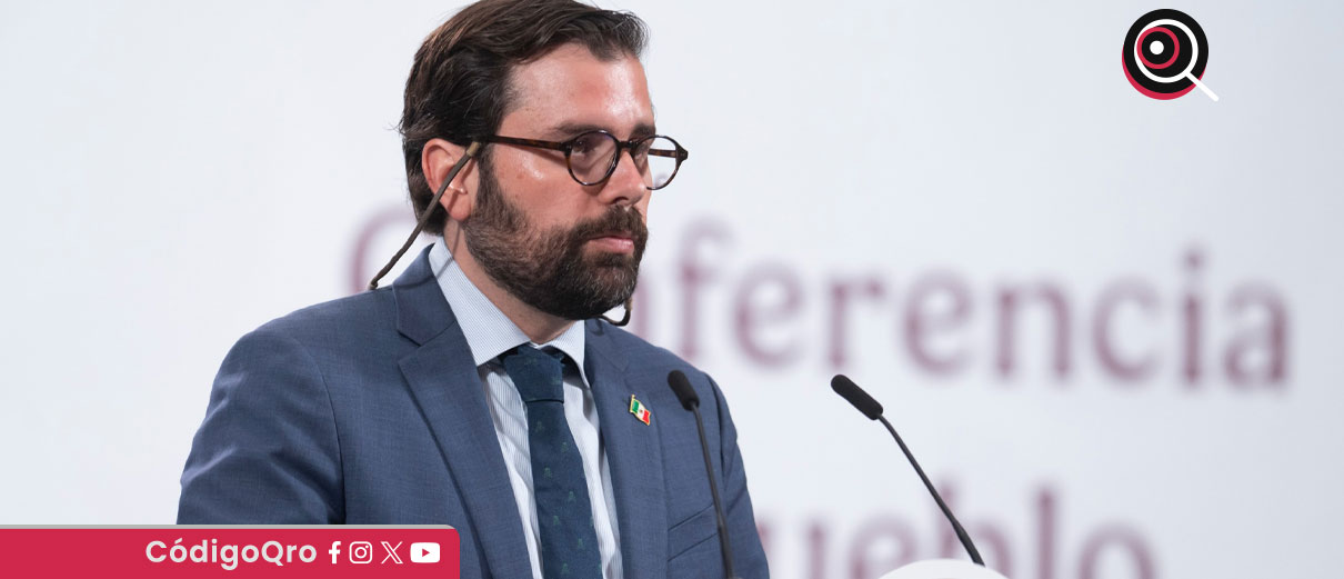 El director general del IMSS Bienestar, Alejandro Svarch Pérez, anunció el arranque de la estrategia “Rutas de la Salud”, un nuevo modelo de distribución de medicamentos / Foto: Cortesía