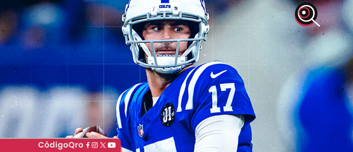 El reto es doble: para Jones, recuperar la confianza como titular en la NFL, y para los Colts, romper sequías de una década sin título divisional ni triunfos en playoffs / Foto: Cortesía